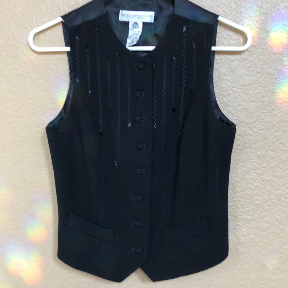 Black suit vest